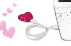 Heart-Shaped Device Outlets