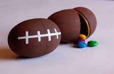 Football-Shaped Candy Containers