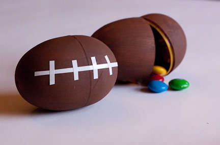 Football-Shaped Candy Containers