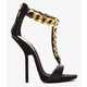 Polished Gold Chained Heels Image 5