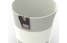 Sack-Sealing Rubbish Bins