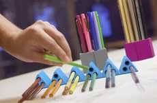 Unfurlable Hexagonal Pencil Cases