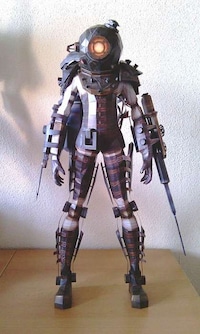 Paper-Sculpted Gaming Statues Image 4