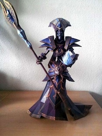 Paper-Sculpted Gaming Statues Image 7