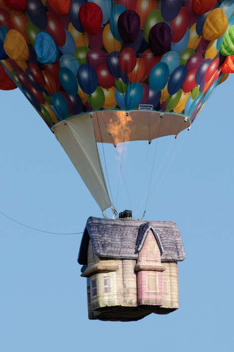 Movie Replica Flying Houses