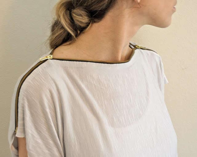 DIY Zippered Shirts