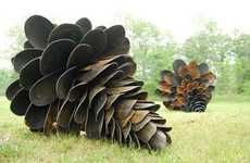 Giant Pine Cone Sculptures