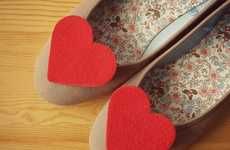 Heart-Shaped Shoe Clips
