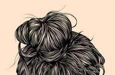 Intricate Hair Illustrations