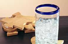 Puzzle Piece Bamboo Coasters