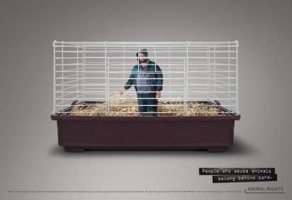 Caged Animal Abuser Ads