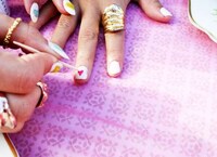 DIY Fuzzy Heart Nails Image 4
