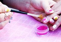 DIY Fuzzy Heart Nails Image 6