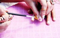 DIY Fuzzy Heart Nails Image 7