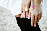 DIY Fuzzy Heart Nails Image 8