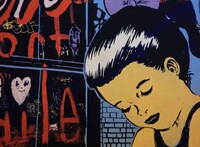 Tattooed Ballerina Graffiti Image 6