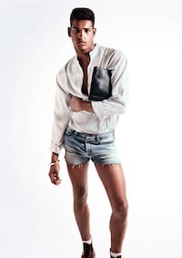 Androgynous Crop Top Menswear Image 4
