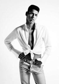 Androgynous Crop Top Menswear Image 6