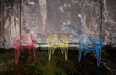 Vibrantly Latticed Seating