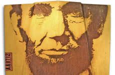 Presidential Portrait Rust Art