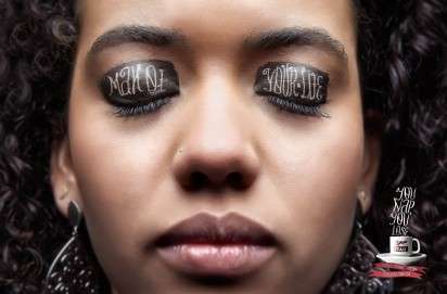 Typographical Eyelid Ads