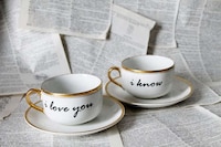 Sarcastically Romantic Tea Cups Image 4