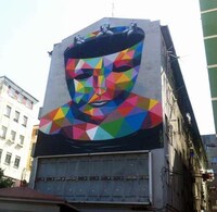 Vivifying Color Shapes Graffiti Image 3