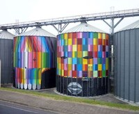 Vivifying Color Shapes Graffiti Image 7