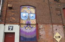 Moustached Graffiti Menaces