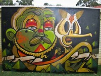 Moustached Graffiti Menaces Image 2