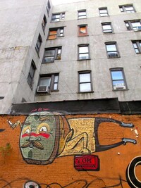 Moustached Graffiti Menaces Image 7
