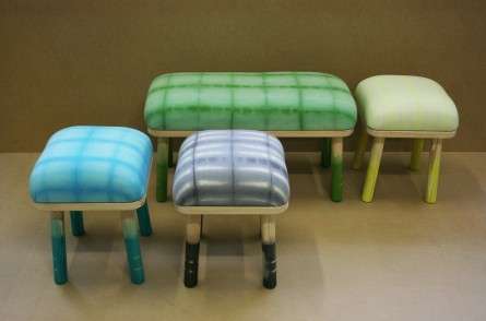 Handmade Ombre Stools