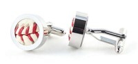 Upcycled Baseball Cufflinks Image 3