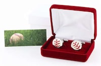 Upcycled Baseball Cufflinks Image 4