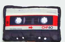 Retro Cassette Tape Pillows