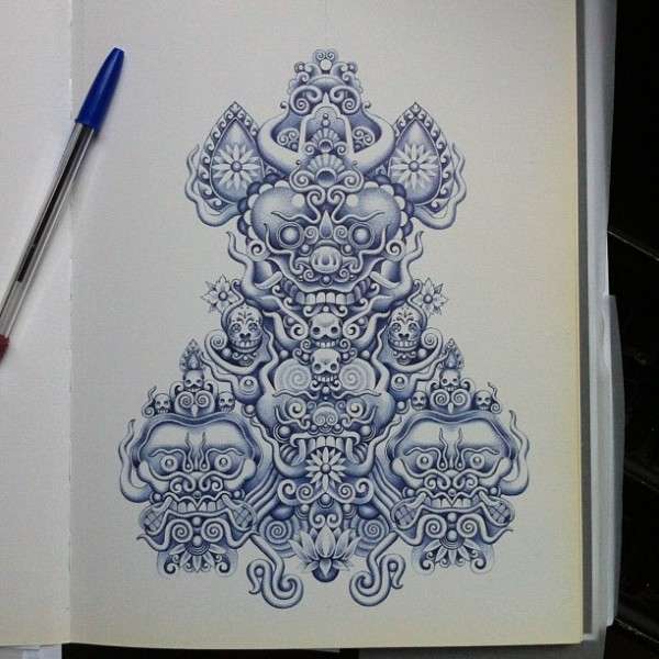 Unfathomably Detailed Pen Drawings