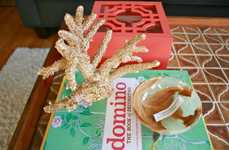 DIY Gold Leaf Coral Reef