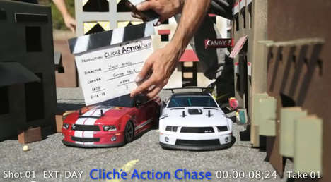 Toy RC Car Chases