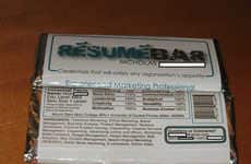 Resume-Wrapped Candy Bars