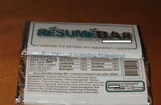 Resume-Wrapped Candy Bars