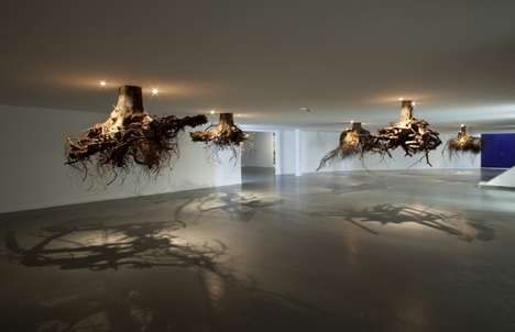 Suspended Tree Root Installations : Secret Gardens