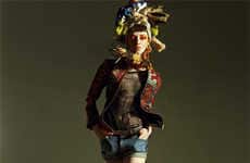 Vibrant Headdress Editorials