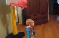 Toddler Basketball Trick Shots