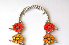 Colorfully Blossoming Necklaces