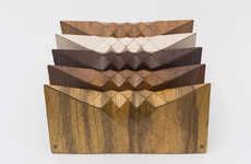 Geometric Wooden Clutches