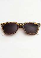 Leopard Wayfarer Sunglasses Image 2