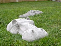 Hiding Hippo Lawn Ornaments Image 8