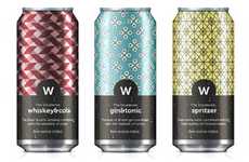 Elaborately Patterned Pop Cans