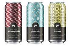 Elaborately Patterned Pop Cans