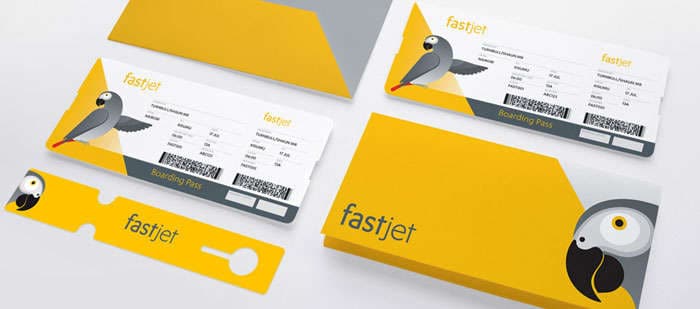 Illustrated Airplane Tickets